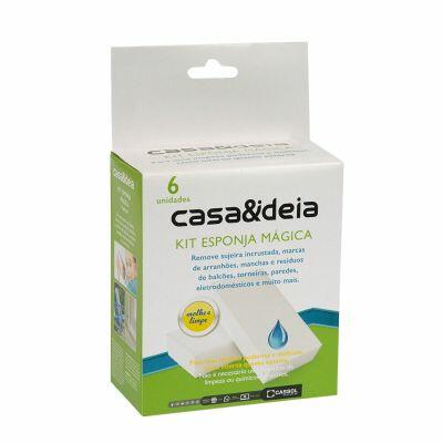 Kit Esponja 6UN 8D Nano Branco Casa&Ideia