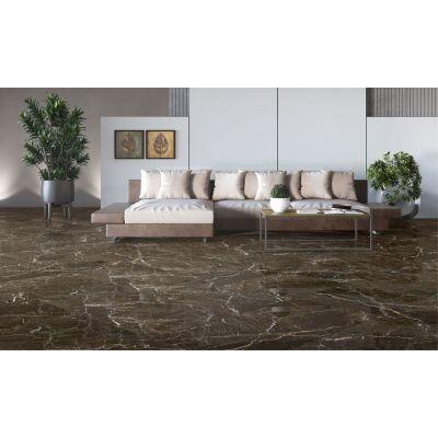 Porcelanato Relegant Brown Marrom Retificado Polido 62cmx121cm Damme