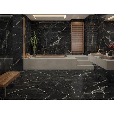 Porcelanato Nero Levanto Preto Retificado Polido 62cmx1,21m Damme