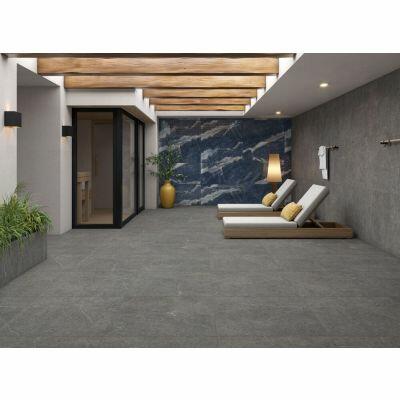 Porcelanato Ocean Blue Azul Marinho Retificado Polido 62x121cm Damme