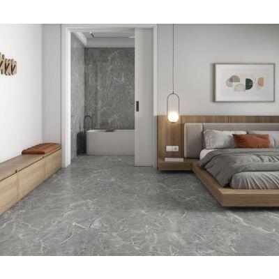 Porcelanato Venato Grigio Cinza Retificado Polido 62x121cm Damme