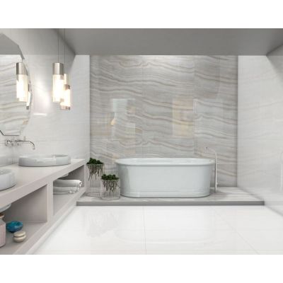 Porcelanato Branco Retificado Polido 62x121cm Damme