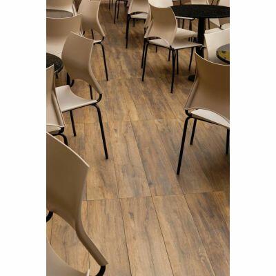 Porcelanato Imbuia Clara Marrom Retificado Natural 20x120cm Portobello