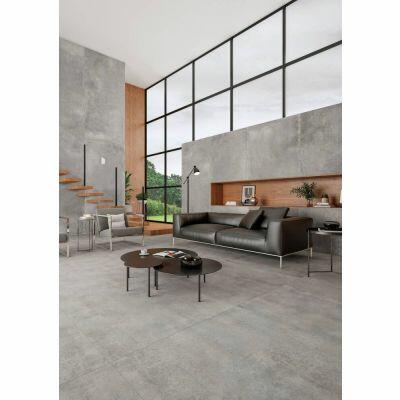 Porcelanato 90x90cm Nord Cement Natural Cinza Retificado Comercial Portobello