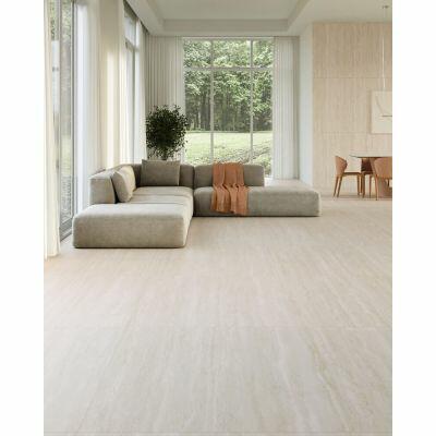 Porcelanato Travertino Tivoli Retificado Acetinado 120cmx120cm Biancogres