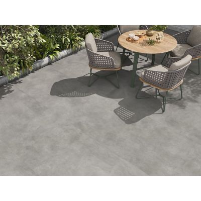 Porcelanato Loft Gray Soft Grip Retificado Acetinado 91x91cm Savane