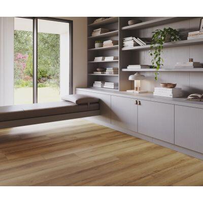 Piso Vinílico 23x140cm Mantiqueira SPC Cinza Click Vexa Acabamentos