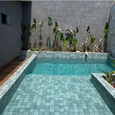Revestimento Malawi Mate Verde Bold Mate 10x10cm Strufaldi