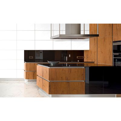 Piso Cerâmico Pr40681Branco/cinza Retificado Polido 40x75cm Ilhabella