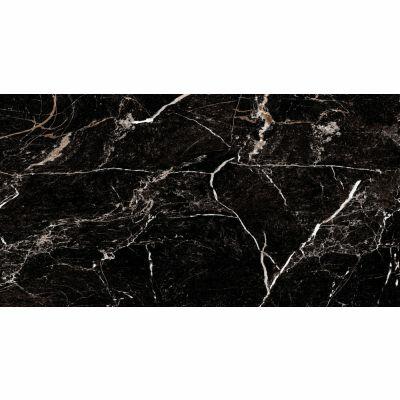 Piso 40cm x 75cm Pr40201 Brilhante Preto Branco Ret Extra Ilhabela