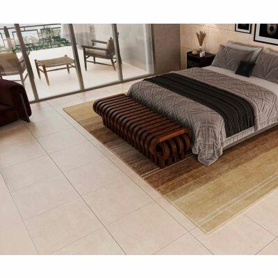 Piso Cerâmico Sahara Crema Bold Brilhante 53x53cm Ilhabella