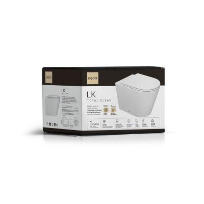 Kit Vaso Sanitário Convencional Lk Total Clean 6L Branco Deca