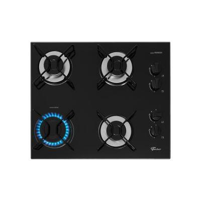 Cooktop Gás 4 Bocas Fit Line Preto Bivolt Fischer