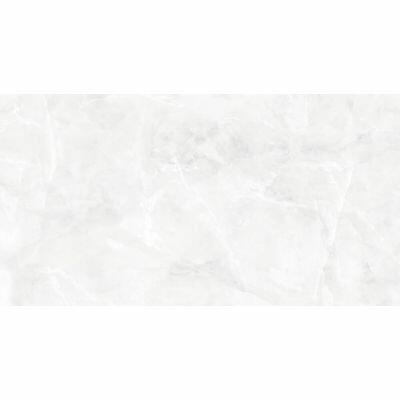 Piso Cerâmico Cristallo Branco Cinza  Retificado Polido 61x116cm Ilhabella
