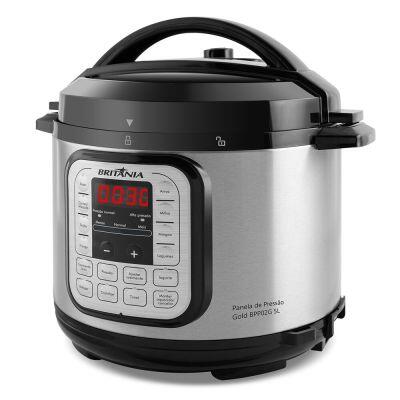 Panela Elétrica 5L 900W BPP02G Inox Britânia Panela Elétrica 5L 900W BPP02G Inox Britânia