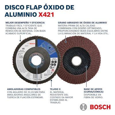 Disco Flap 115mm X421 Cinza Bosch Disco Flap 115mm X421 Cinza Bosch