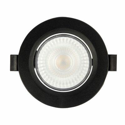 Spot LED Embutir Redondo 5W Preto 4000K Bivolt Vitralux
