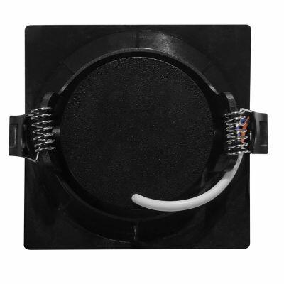 Spot LED Embutir Quadrado 5W Preto 6500K Bivolt Vitralux