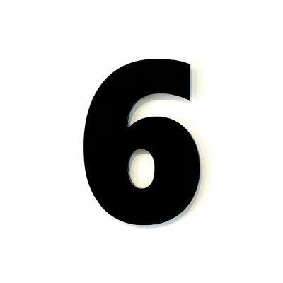 NUMERO RESIDENCIA 13CM ACM 6 PRETO .