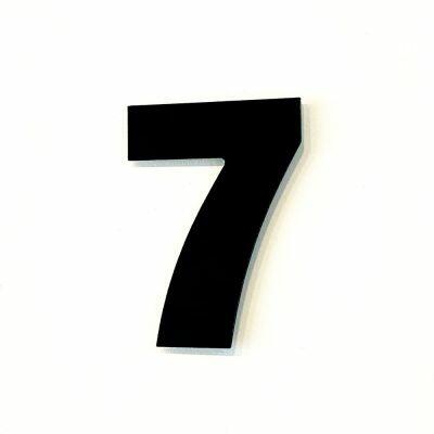 NUMERO RESIDENCIA 13CM ACM 7 PRETO .