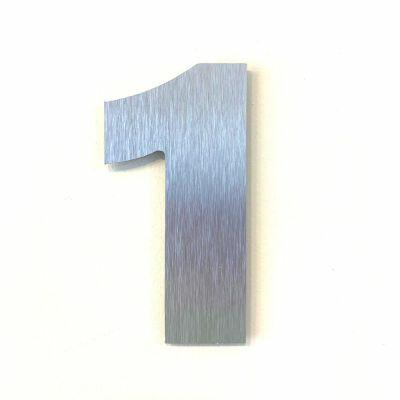 NUMERO RESIDENCIA 13CM ACM 1 PRATA ESC .