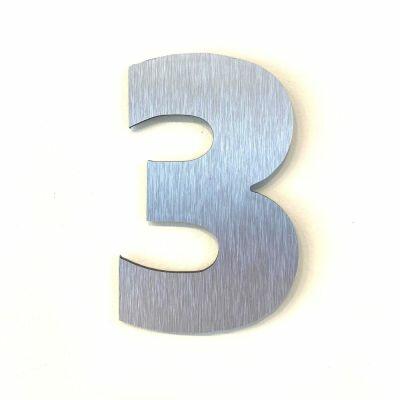 NUMERO RESIDENCIA 13CM ACM 3 PRATA ESC .