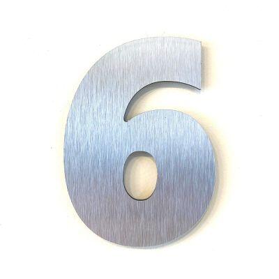 NUMERO RESIDENCIA 13CM ACM 6 PRATA ESC .