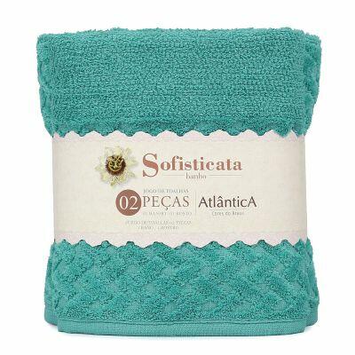 Jogo Toalhas 29cm x 23cm x 7 2 Pcs Finesse Atlântica
