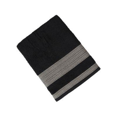 TOALHA BANHAO 80CM X 1,50CM SIENA PRETO .