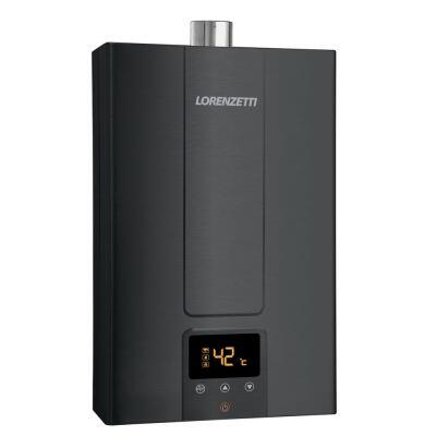Aquecedor Passagem Gas Dig Lz 1600de-bk Black Lorenzetti