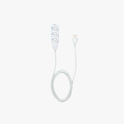 Extensão 5m 3 tomadas 2p+t 10a 3005 Branco Intelbras
