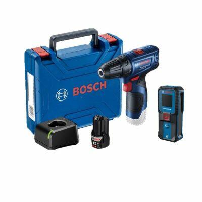 Parafusadeira Furadeira GSR 120-LI 12V 1 Bateria + Trena a Laser GLM 30-23 Bosch