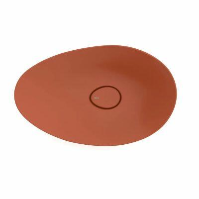 Cuba Apoio Louca 62cm X 38cm Terracota Oval Roca