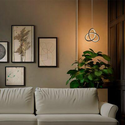 Pendente 15w Catar Preto 3000k Bivolt Taschibra