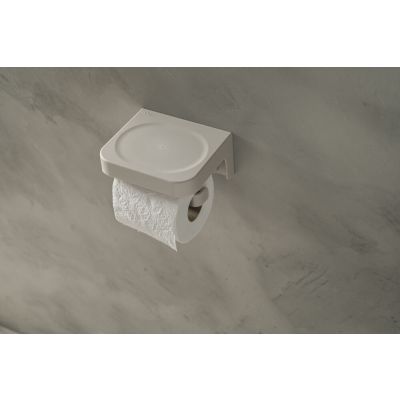 Porta Papel Higienico De Parede Eleve Branco Ou