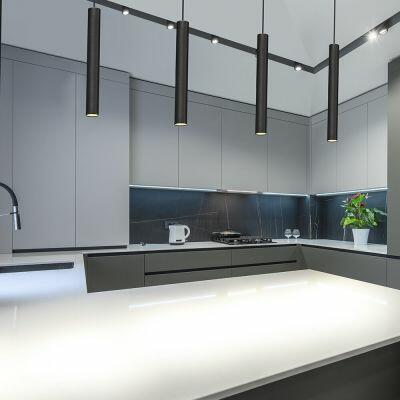 Pendente Tabli 40cm Mr11 Preto Bivolt Taschibra