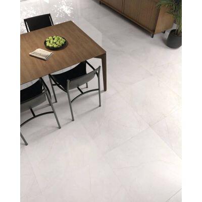 Porcelanato Spezia Bianco Natural Branco Retificado Extra 80x80cm Portobello