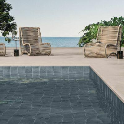 Porcelanato 90CM X 90CM Hit Camel Externo Retificado Bege Comercial Portobello