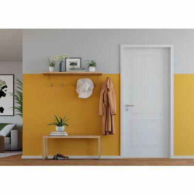 Rodapé Poliestireno 2,20M X 5CM X 8Mm Friso Branco Santa Luzia