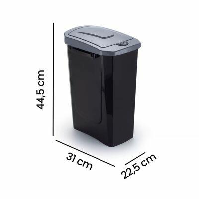 Lixeira com Tampa Ecofácil Black 15L Arthi