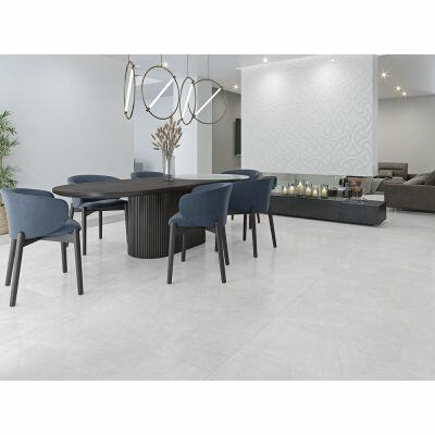 Porcelanato Pulpis White Retificado Extra 83x83cm Damme
