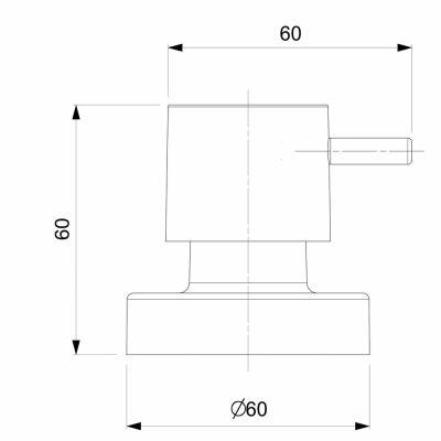 Acabamento De Registro 1/2" a 1" Bas Deca Basic Cromado Celite