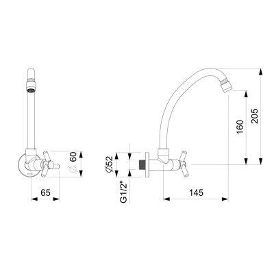 Torn Coz Parede One Cromado C/arej Celite