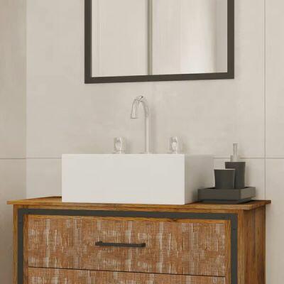 Cuba para Banheiro de Apoio Quadrada com Mesa 41x41 L.73.17 Deca