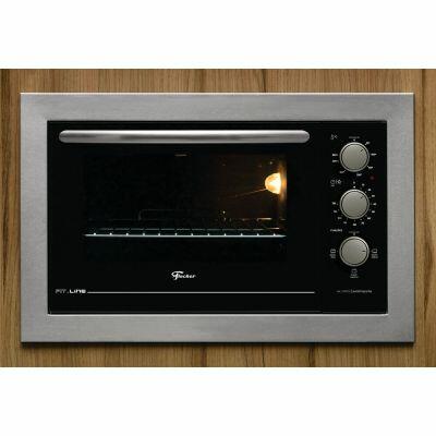 Forno El&eacute;trico 48l Embutir Fit Line Inox Fischer