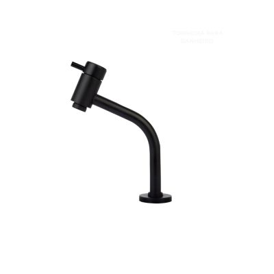 Torneira para Banheiro de Mesa Bica Média 1/2 Lyn Preto Addra