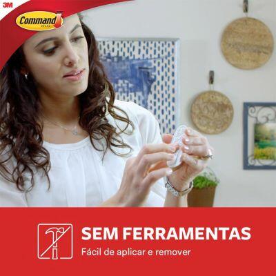 Gancho PVC Adesivo Command Médio 3M 2 Peças H0001818113