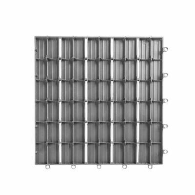 Deck Plast Modular Quadrado 30x30x0,2cm Cinza  Fascino