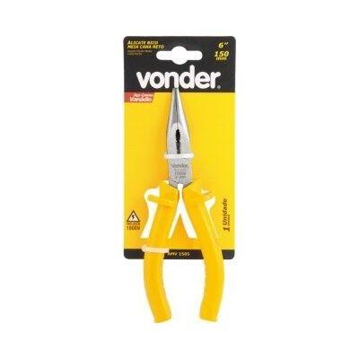 Alicate Bico Meia Cana Reto Isolado 1000V 6" Vonder