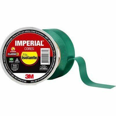 Fita Isolante 3M Imperial 18mmx10m Verde Fita Isolante 3M Imperial 18mmx10m Verde